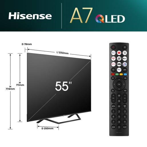 QLED Smart TV 55A7NQ Velicina